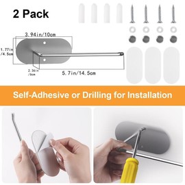 Tumbler Lid Storage Organizer, 2 Counts Space Saving Cup Lid Storage Hook, Self-adhesive and Drilling Tumbler Lid Hook for Kitchen, Kitchen Accessories, Gifts for Women, Household Essentials, Summer for Gift