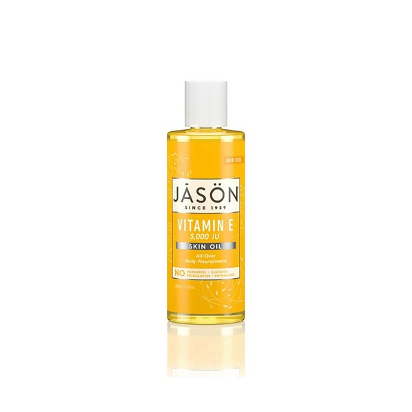 JASON Vitamin E 5,000 IU All Over Body Nourishment Oil, 4 Fl Oz
