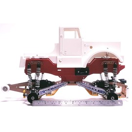 kingfly Aluminum Wheelbase Expandable Bracket for Tamiya Bull Head/Super Claddbuster 4x4x4