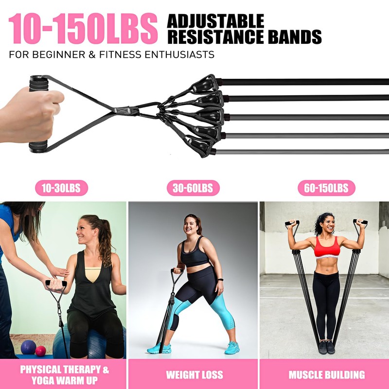 Resistance Bands, Resistance Bands for Working Out, Exercise Bands with