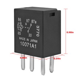 Mandark Car Power Relay, 4PCS 5 Pin Multi Purpose High Performance Auto Fuel Pump Relay OEM# G8V-RH-1C7T-R-DC12V, Electromechanical Vehicle Electrical System Relaying, Universal Fit