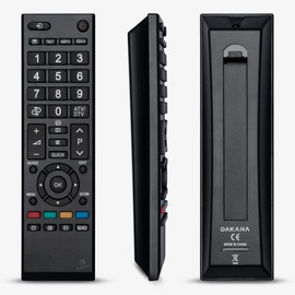 Dakana REMOTE CONTROL FOR TOSHIBA CT-90326 CT-90380 CT-90386 CT-90325 CT-90351 CT-90329 CT-90436 CT-90336 Pre-configured and ready to use