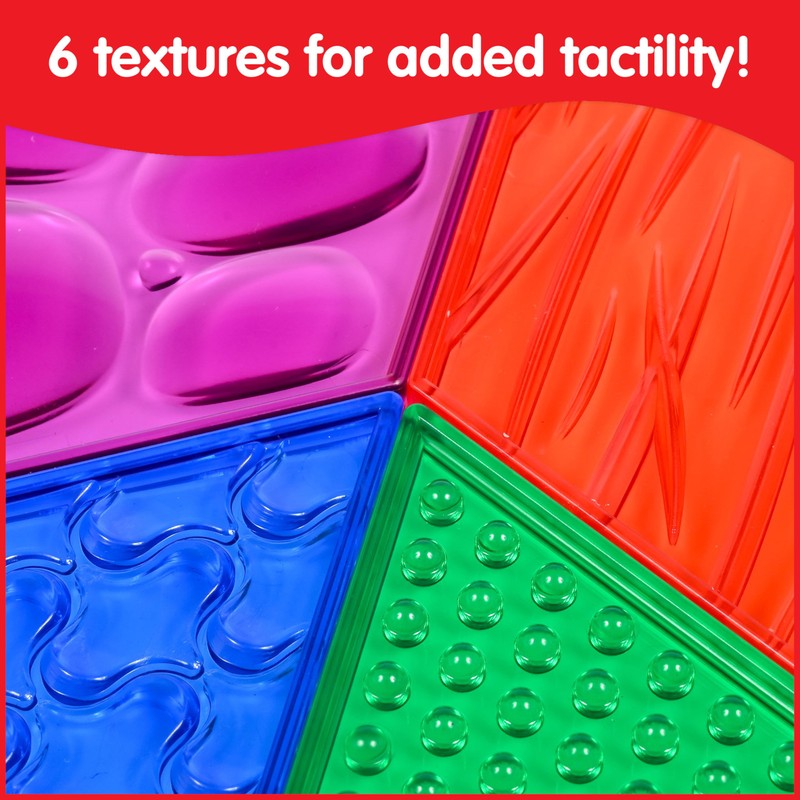 edxeducation Translucent Sensory Pattern Blocks - Set of 38