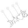 LED Christmas Lights with Suction Cup Snowman Star Moon Heart