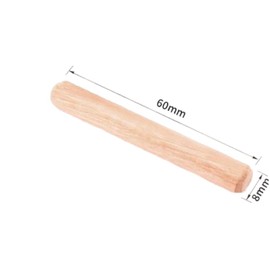 150Pcs Wooden Dowel Pins Kit 5/16" x 2-3/8Inch Small Fluted Wood Dowels Pegs Hardwood Pin for Furniture Woodworking Crafts