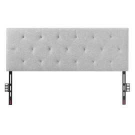 VEVOR Headboard for Full Size Bed with Adjustable Height Sponge & Fabric Grey