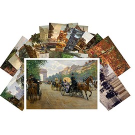 Vintage PostCards 24 pcs Belle Epoque Town Life Victorian Vintage Painting