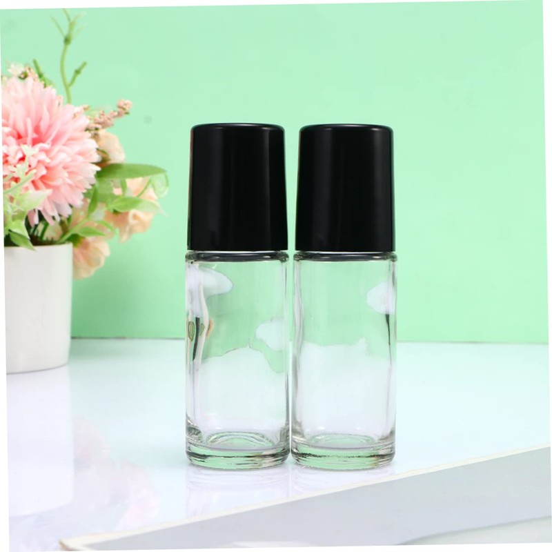 SAFIGLE 4Pcs Portable Roll Bottle Leak Empty Essential Oil Container