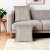 Pessbulmm Faux Leather Decorative Throw Pillow Covers 18x18 Inch Set