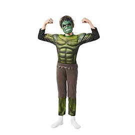 wenchoice The Avengers Hulk Costume 1 Boy's & Girl's M(5Y-7Y) Green