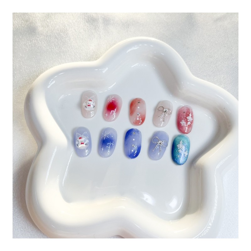 Christmas Aurora color selection (pink blue) - Almond / 크리스마스