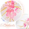 Barode Bridal Flower Hairpins Pink Wedding Headpiece Rhinestone Pearls Hair
