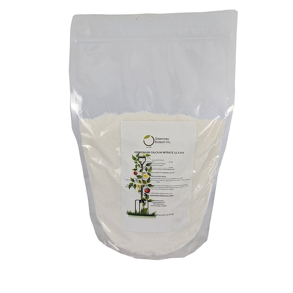 Calcium Nitrate Solution Grade Fertilizer Water Soluble Hydroponics"Greenway Biotech Brand"