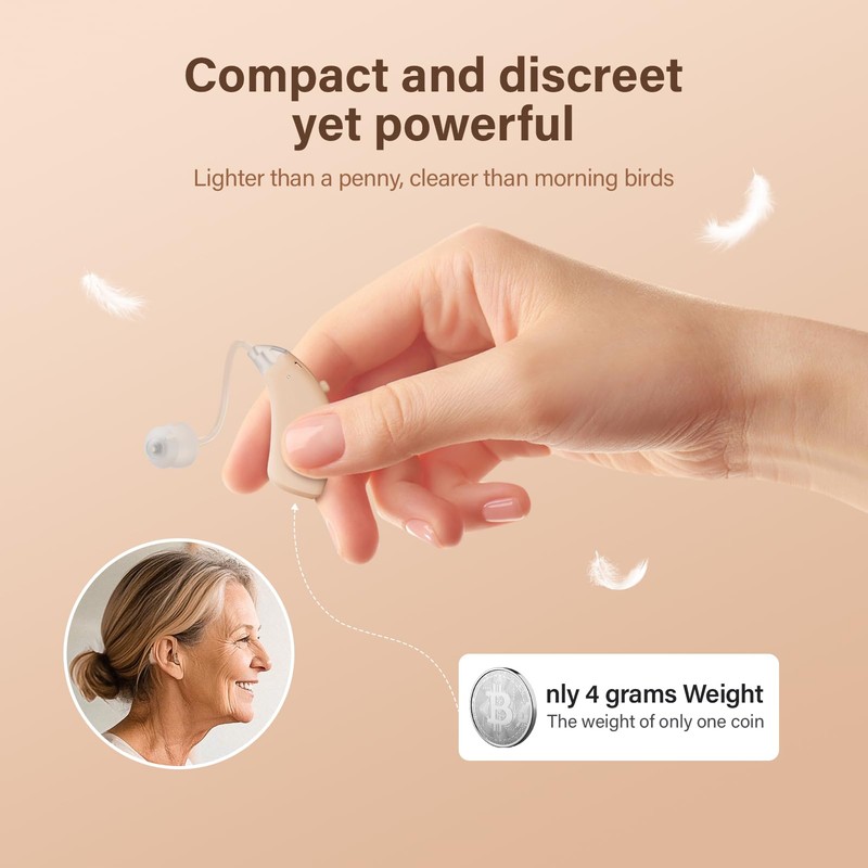 Updated 2025 OTC Hearing Aids for Seniors, High-Volume Rechargeable Hearing