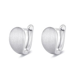 Earrings 925 Silver Hoop Earrings Women's Chunky Earrings Hypoallergenic Hoops Earrings Hoop Earrings, Silver
