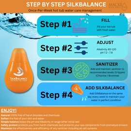 Silk Balance hot tub 76oz or 38oz Silkbalance Conditioner with Grime Gripper for Silk spa Spas, Macke Product Guide for Hot Tubs & Spas