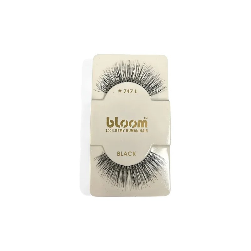 12 Pestañas Tira Bloom 100% Natural Modelo #747 A Elegir
