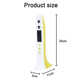 TOMVAES Ultrasonic Height Measuring Stadiometer,Portable Handheld Cordless Height Measurement Device Height Measurement Growth Chart,for Children and Adults with Temperature Display Decor