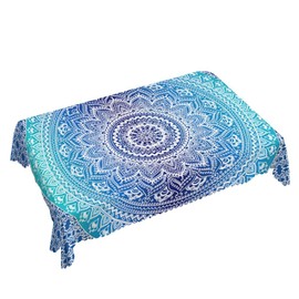 Walmsco Tablecloth Gradient Bohemian Mandala Pattern Decor For Dining Room Kitchen Rectangular Table Cover 132 * 178cm