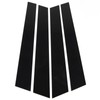4pcs Window Pillar Post Trim Anti Scratch Glossy Black B