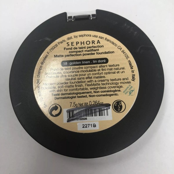 Sephora Matte Perfection Powder Foundation *18 Golden Linen* SEALED FULL