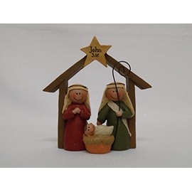 John 3:16 Nativity Ornament Christmas Decoration from Heaven Sends