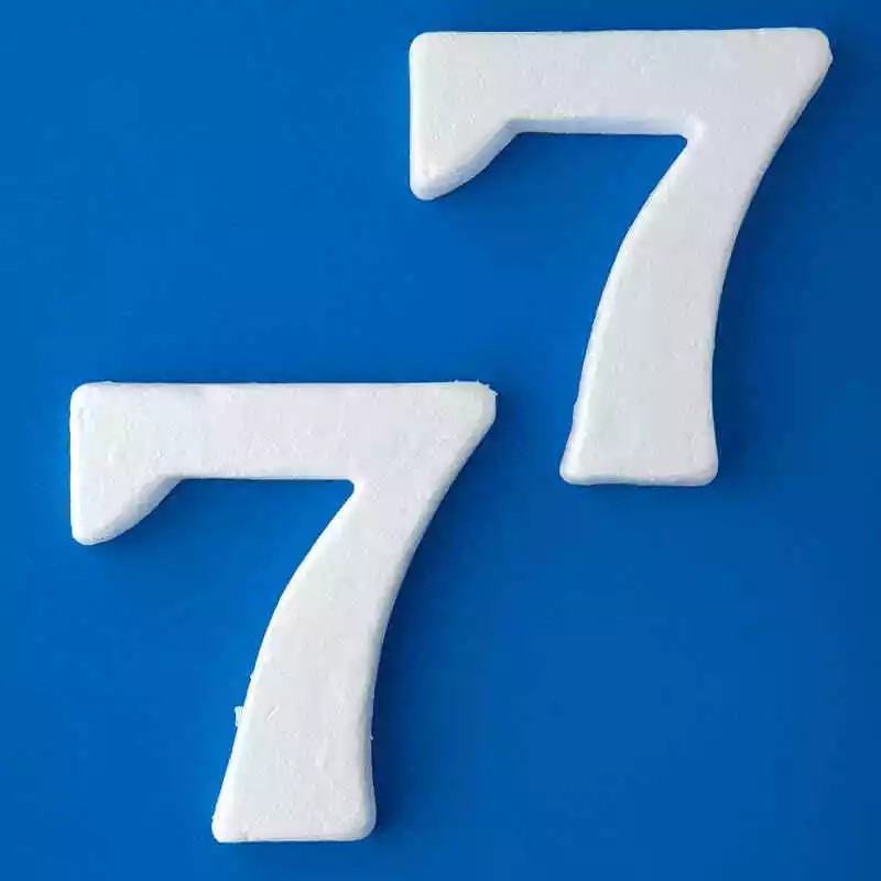 Factory Direct Craft Foam Number 7" Set | 12 Pieces
