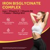Doctor's Recipes Iron Supplement, Iron Bisglycinate with Vitamin C, B6,