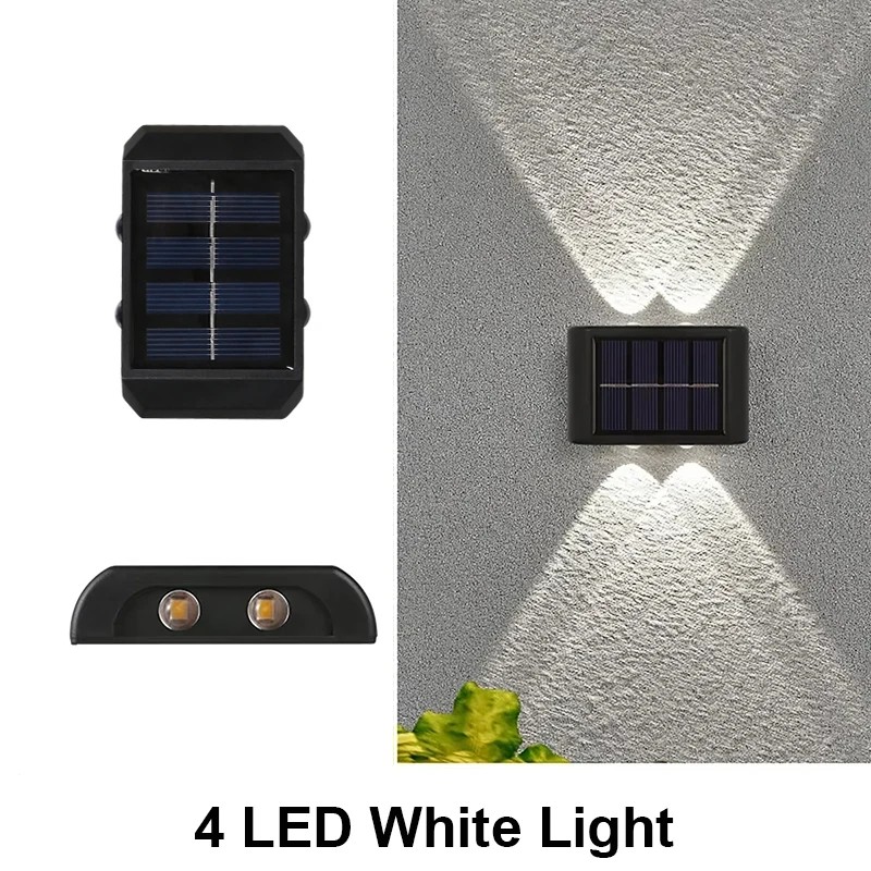 Solar Wall Light Outdoor LED Garden Lamp – Waterproof Solar