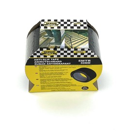 KAISER plastic® Non-Slip Tape | 50 mm x 5 m Length | Black and Waterproof | Antislip Tape for Stairs, Ladders, Indoor and Outdoor Use