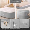 Space-saving compressing organiser, pack of 2 compressing bags, self-compressing movable