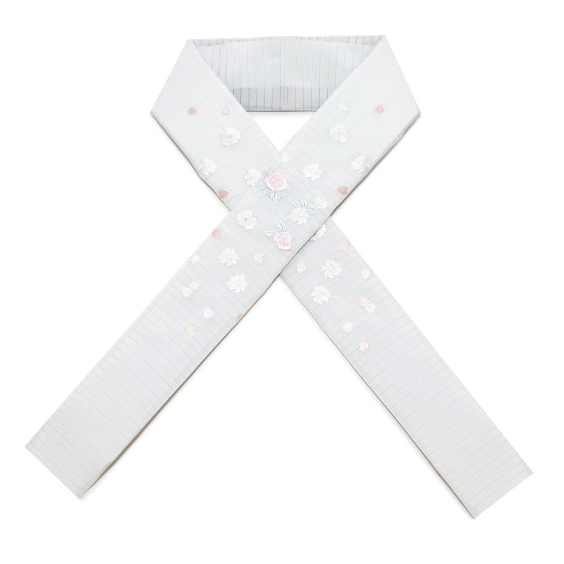 Kyoetsu Women's Half Collar, Embroidery, Summer, Set of 3, D,