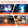 TRQWH Auto Darkening Welding Helmet with Light and Adjustable Sweatband
