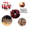 Hooshing 2PCS Cheerleading Pom Poms Black and Red with Baton