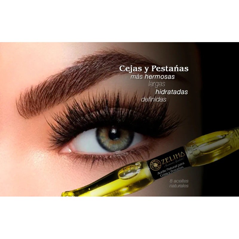 Aceite Crecimiento De Pestañas Y Cejas (8 Aceites Naturales)