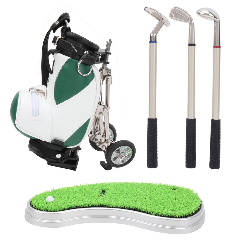 Desktop Golf Pen Set 3 Ballpoint Pens and Mini Bag