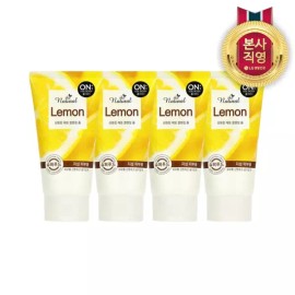 On The Body 온더바디 더내추럴 산뜻 레몬 클렌징폼 120G4개 201831 On The Body The Natural Refreshing Lemon Cleansing Foam 120G 4 Pieces