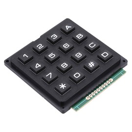 Wendry Numeric Keypad, Keyboard Modules with 16 Keys 4x4 Push Buttons, Number Pad, External Keypad for MCU, Portable Numeric Keypad Modules