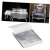 Gadpiparty 100Sheets Imitation Silver Foil Paper for Gilding Crafting and