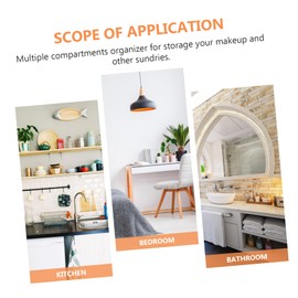 Gatuida Plastic Drawer Storage Organizer Box Partition Storage Case for Makeup Skincare and Sundries Layout with Multiple Compartments Durable