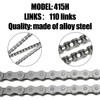 YOXUFA 415H Chain 110L Links with Motorized Bike Chain Tensioner