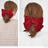 Ribbon Elastic Large Women's Velour Wedding Graduation Cute Stylish Hair