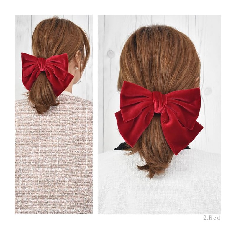 Ribbon Elastic Large Women's Velour Wedding Graduation Cute Stylish Hair