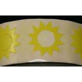 Body Stickers Sunburst 50 Ct (NOT on a Roll)