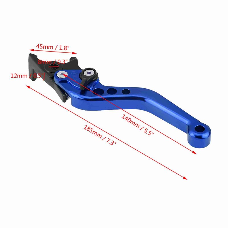 Keenso 1 Pair Motorcycle Clutch Brake Handle Levers, Universal Brake