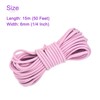 DMiotech 1/4 Inch Shock Cord, 50 Feet Pink Bungee Cord