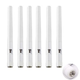 Dual Band WiFi 2.4GHz 5GHz 5.8GHz 3dBi MIMO RP-SMA Male Antenna for WiFi Router Signal Booster Repeater Wireless Network Card USB Adapter Security IP Camera Video Surveillance Monitor - 6Pack