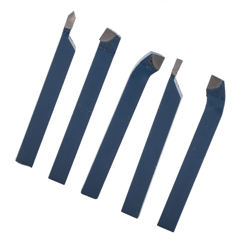 5pcs Lathe Tool Carbide Tipped Weld Turning Tool Set Machine