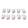 100pcs Cat Shape Paper Clips Colorful Plating Process Increased Slip