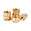 M5*5 * 7(100pcs) Embedment Nut Thread Brass Knurled Nuts, Threaded